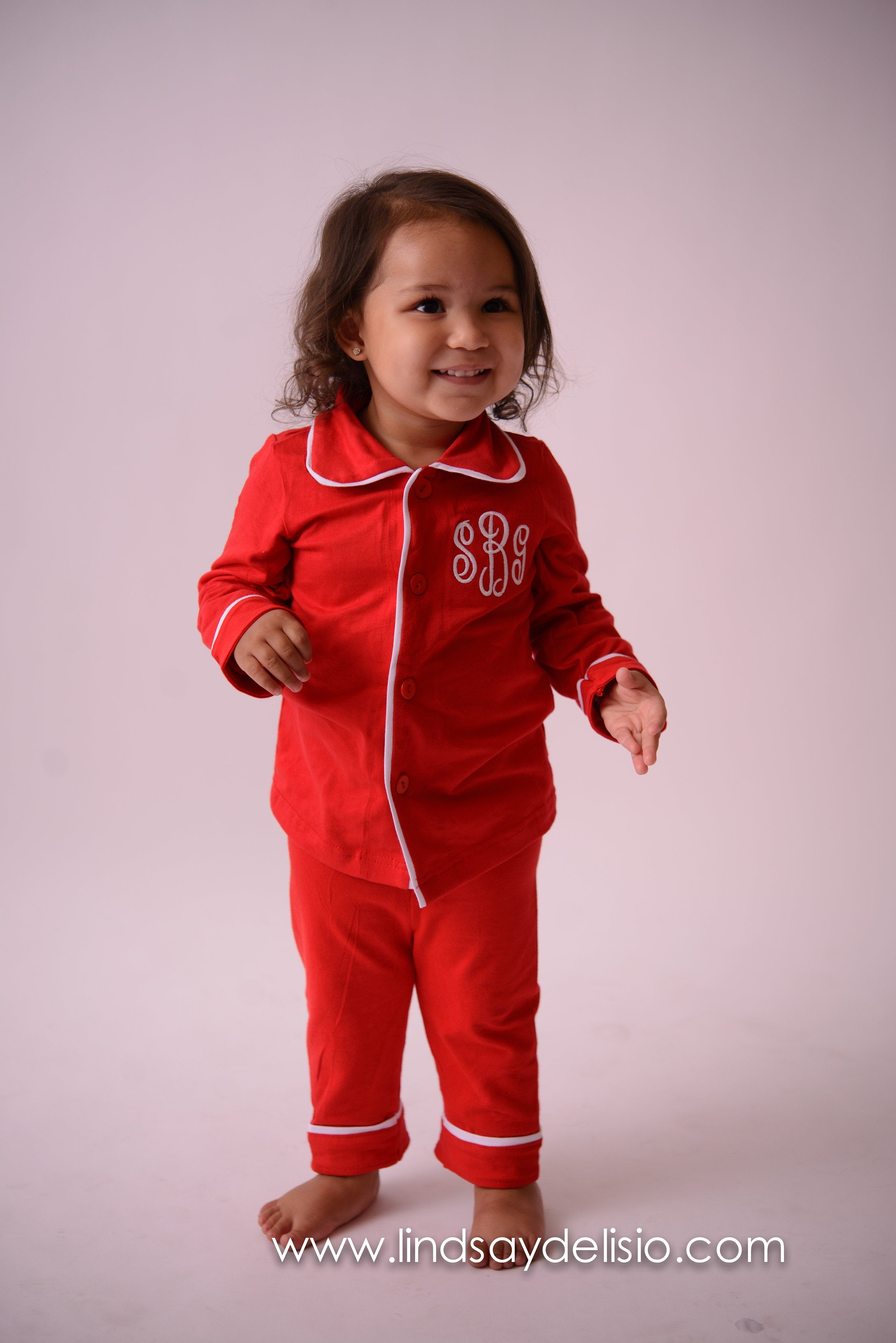 Family Christmas Outfit for Kids Monogrammed in Sizes 0-3 Months to Adult