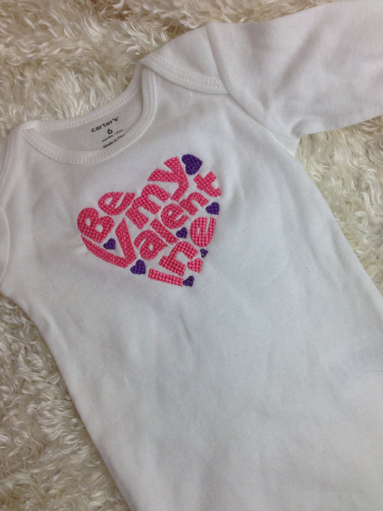 BE my VALENTINE shirt or one piece personalize no charge - Pretty's Bowtique