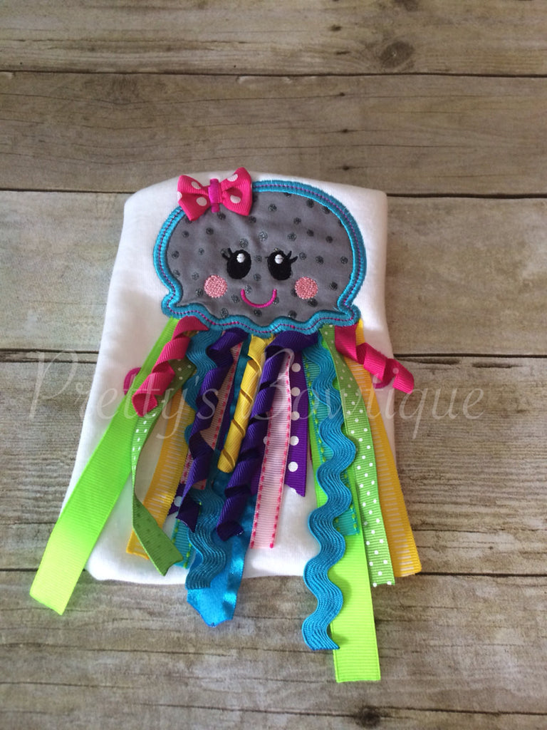 Jelly Fish summer BEACH shirt so CUTE birthday shirt under the sea - Pretty's Bowtique