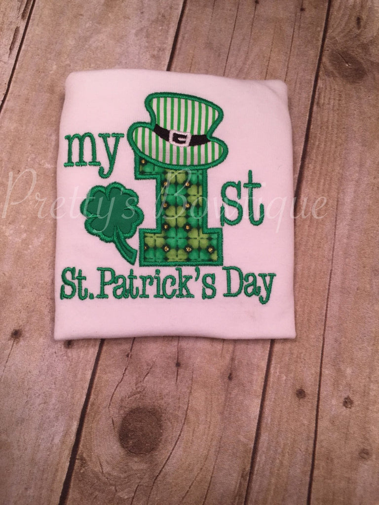 My First St. Patricks Day with legwarmers - Pretty's Bowtique