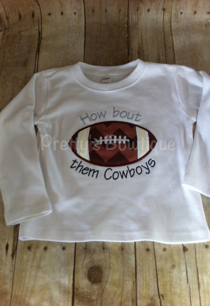 Boys Football shirt or bodysuit for babies, toddler, and children.  You pick team colors - Pretty's Bowtique